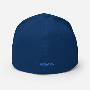 Six Rotation Basic Blue Flexfit Hat