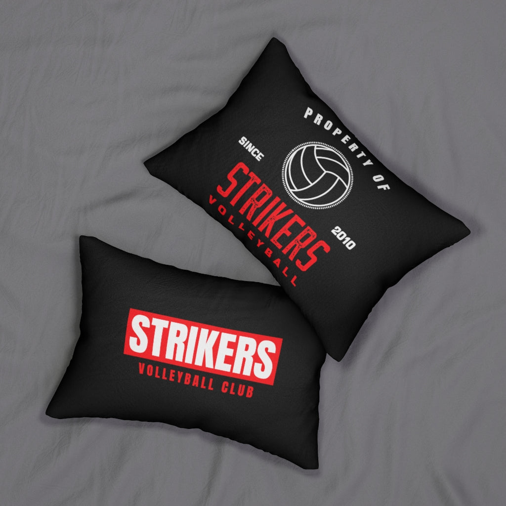 Strikers Property Black Spun Polyester Lumbar Pillow