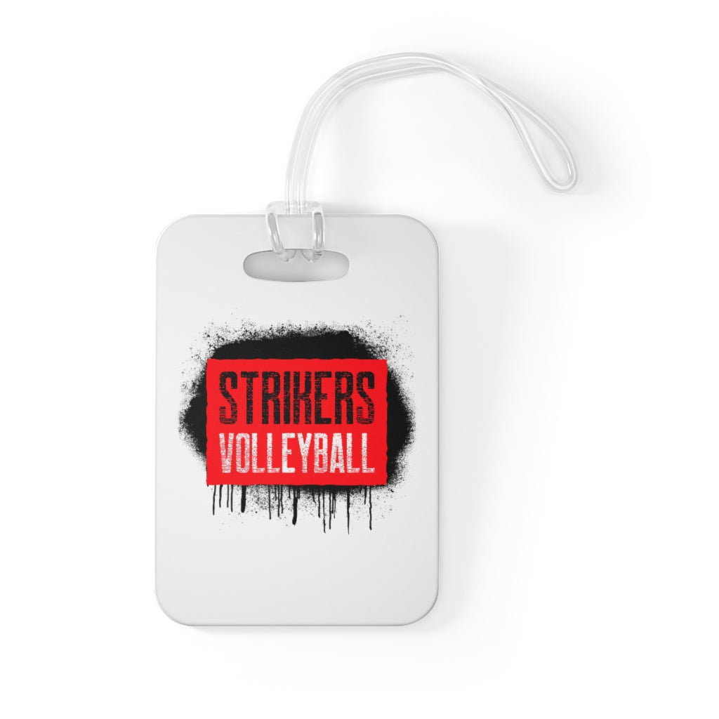 Strikers Stencil White Bag Tag