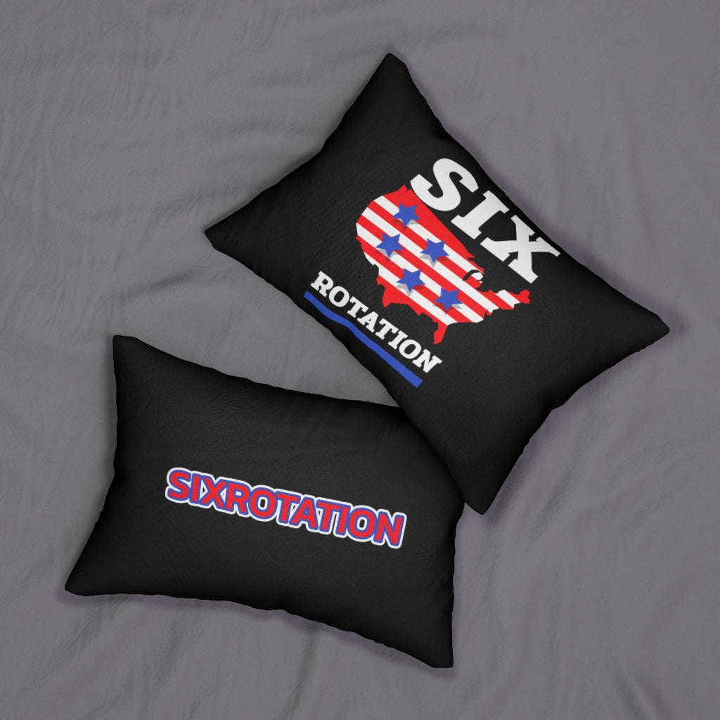 Six Rotation Land of the Free Spun Polyester Lumbar Pillow