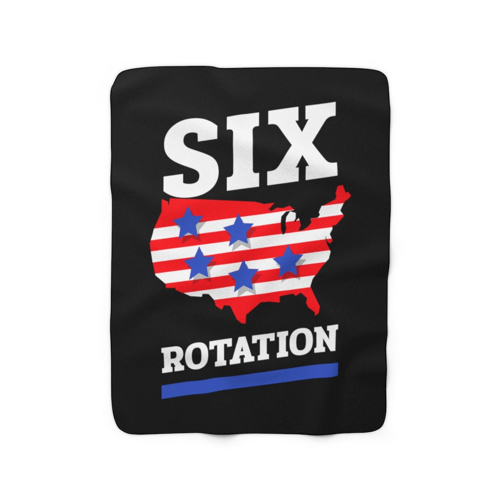 Six Rotation Land Sherpa Fleece Blanket