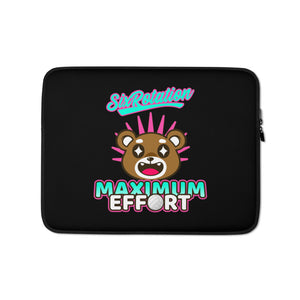 Six Rotation Volleybear Effort Laptop Sleeve