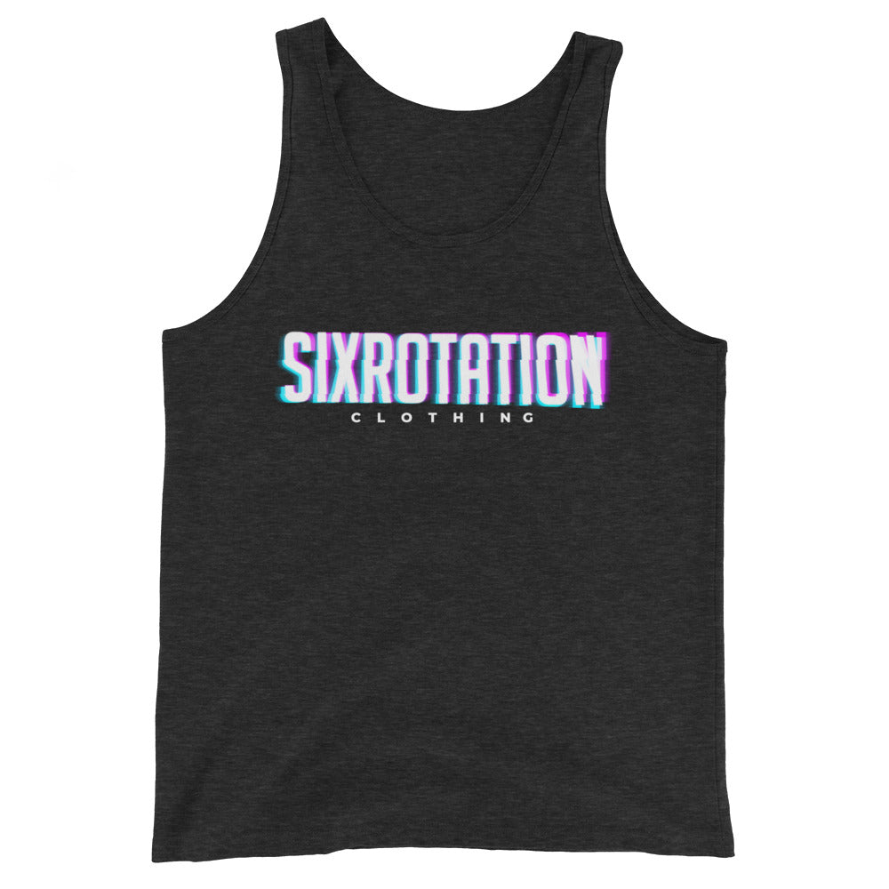 Six Rotation Blur Unisex Tank Top