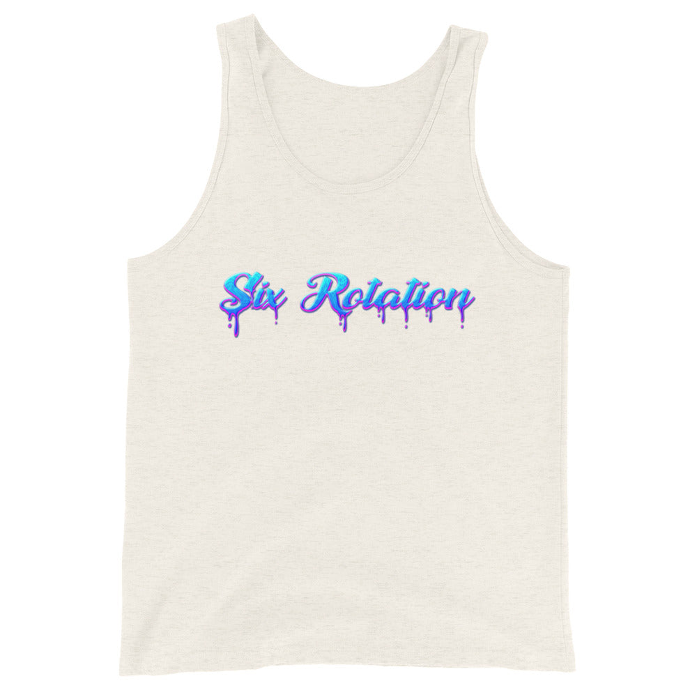 Six Rotation Drip Unisex Tank Top