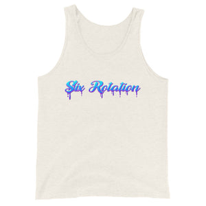 Six Rotation Drip Unisex Tank Top