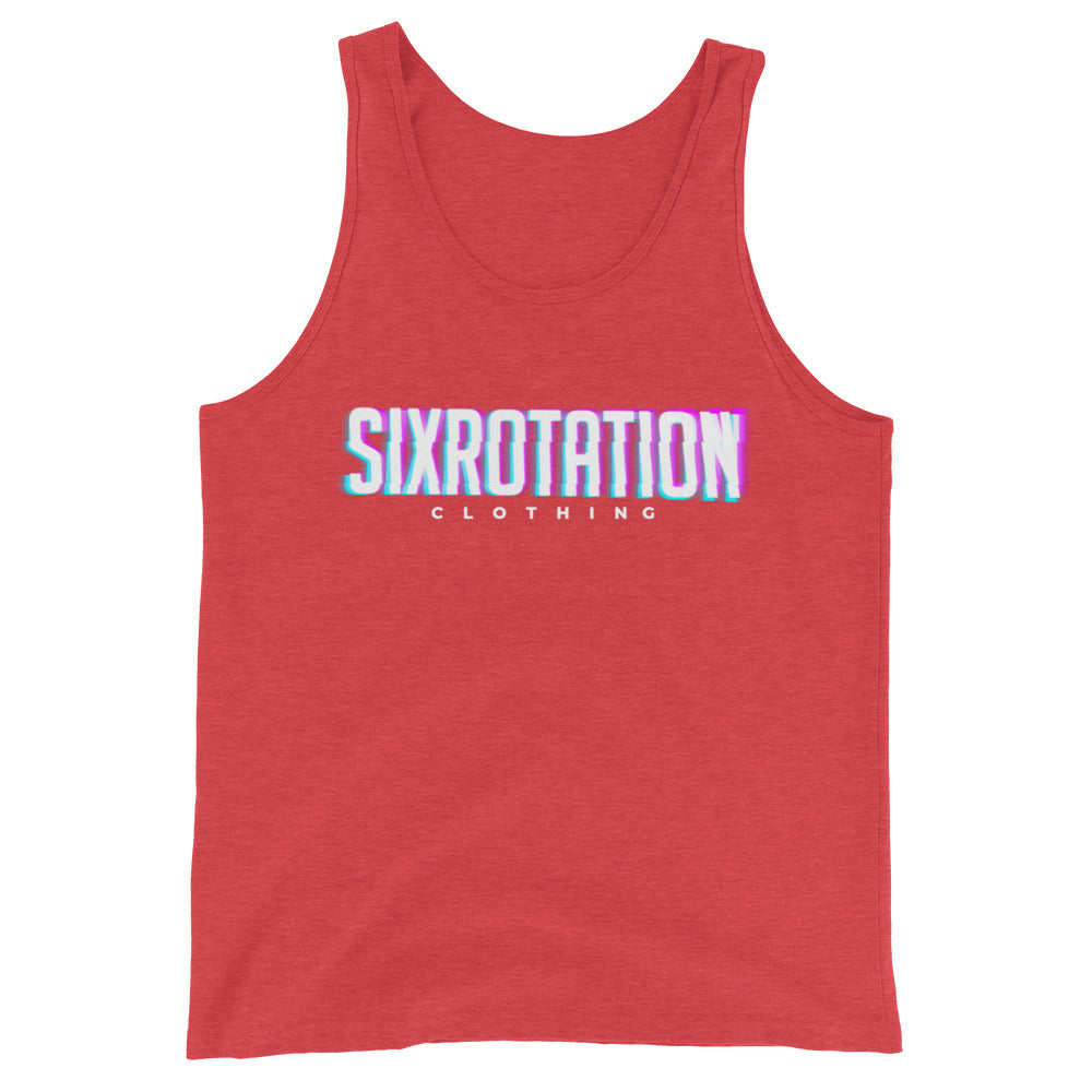 Six Rotation Blur Unisex Tank Top