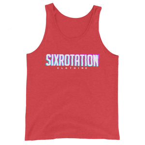 Six Rotation Blur Unisex Tank Top