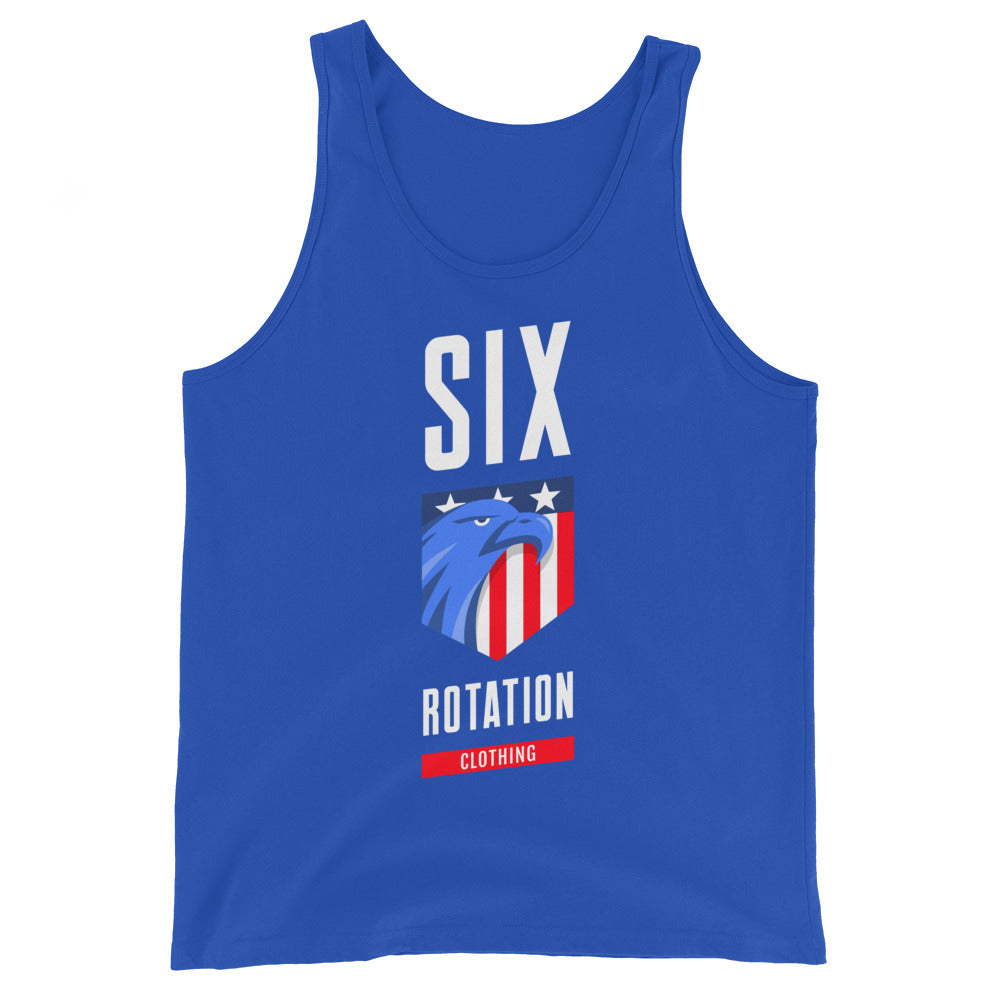 Six Rotation Eagle Unisex Tank Top