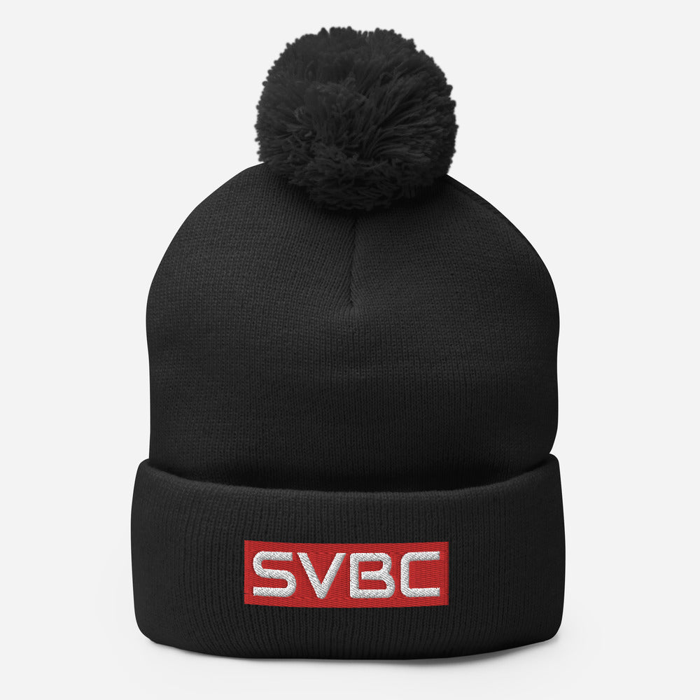 Strikers Acronym Red Pom-Pom Beanie