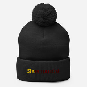 Six Rotation Basic WR Pom-Pom Beanie