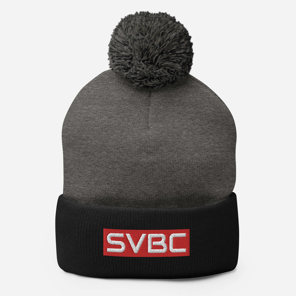 Strikers Acronym Red Pom-Pom Beanie