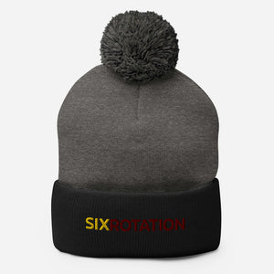 Six Rotation Basic WR Pom-Pom Beanie