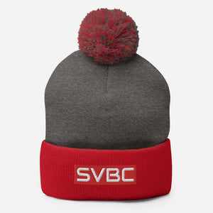 Strikers Acronym Red Pom-Pom Beanie