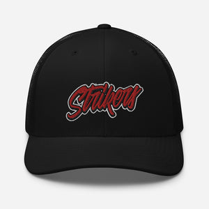 Strikers Script Red Trucker Hat