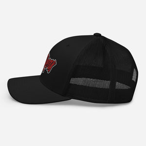 Strikers Script Red Trucker Hat