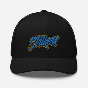 Strikers Script Classic Blue Trucker Hat