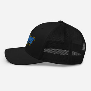 Strikers Script Classic Blue Trucker Hat