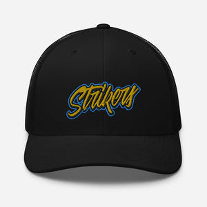 Strikers Classic Script Gold Trucker Hat