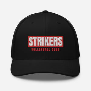 Strikers Long Block Red Trucker Hat