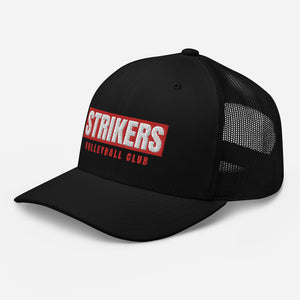 Strikers Long Block Red Trucker Hat