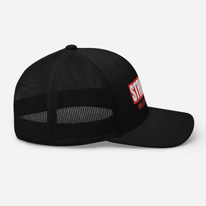 Strikers Long Block Red Trucker Hat