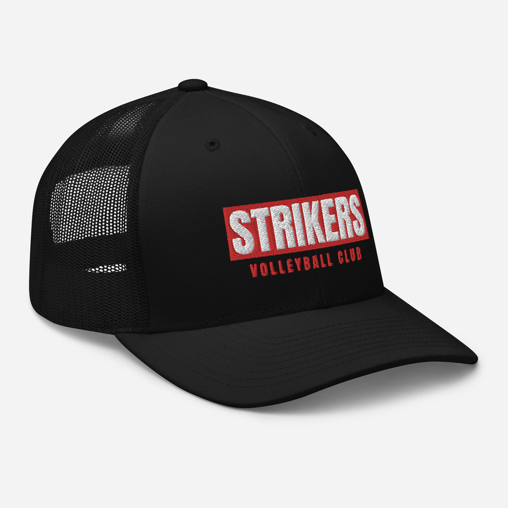 Strikers Long Block Red Trucker Hat