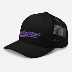 Six Rotation Swift Purple Trucker Hat