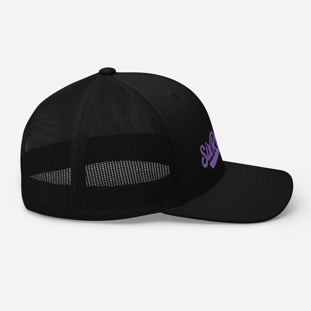 Six Rotation Swift Purple Trucker Hat