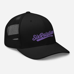 Six Rotation Swift Purple Trucker Hat