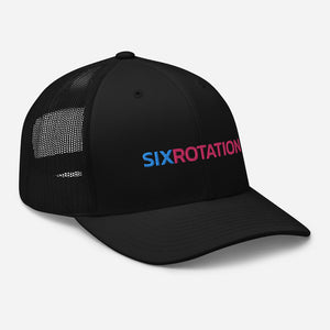 Six Rotation Basic Cotton Candy Trucker Hat