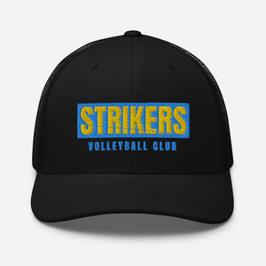 Strikers Classic Long Block Gold Trucker Hat