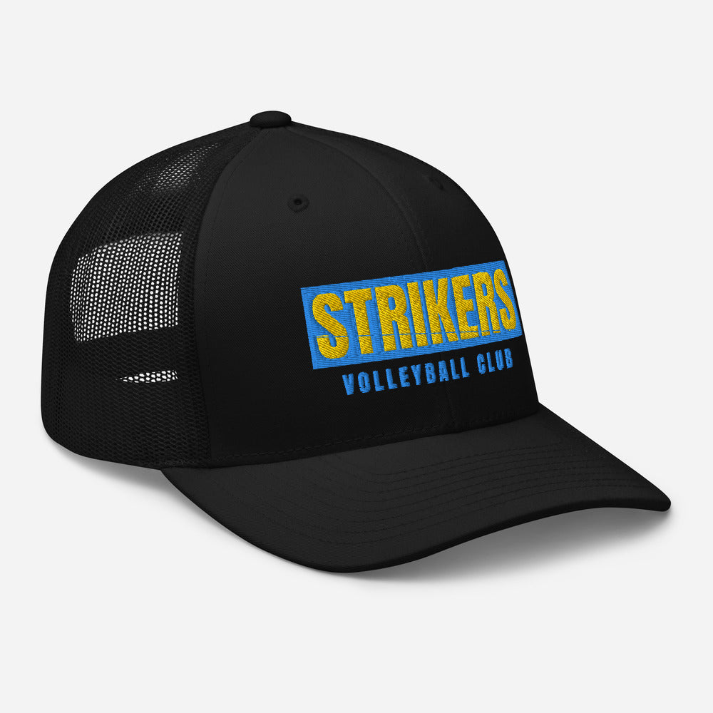 Strikers Classic Long Block Gold Trucker Hat