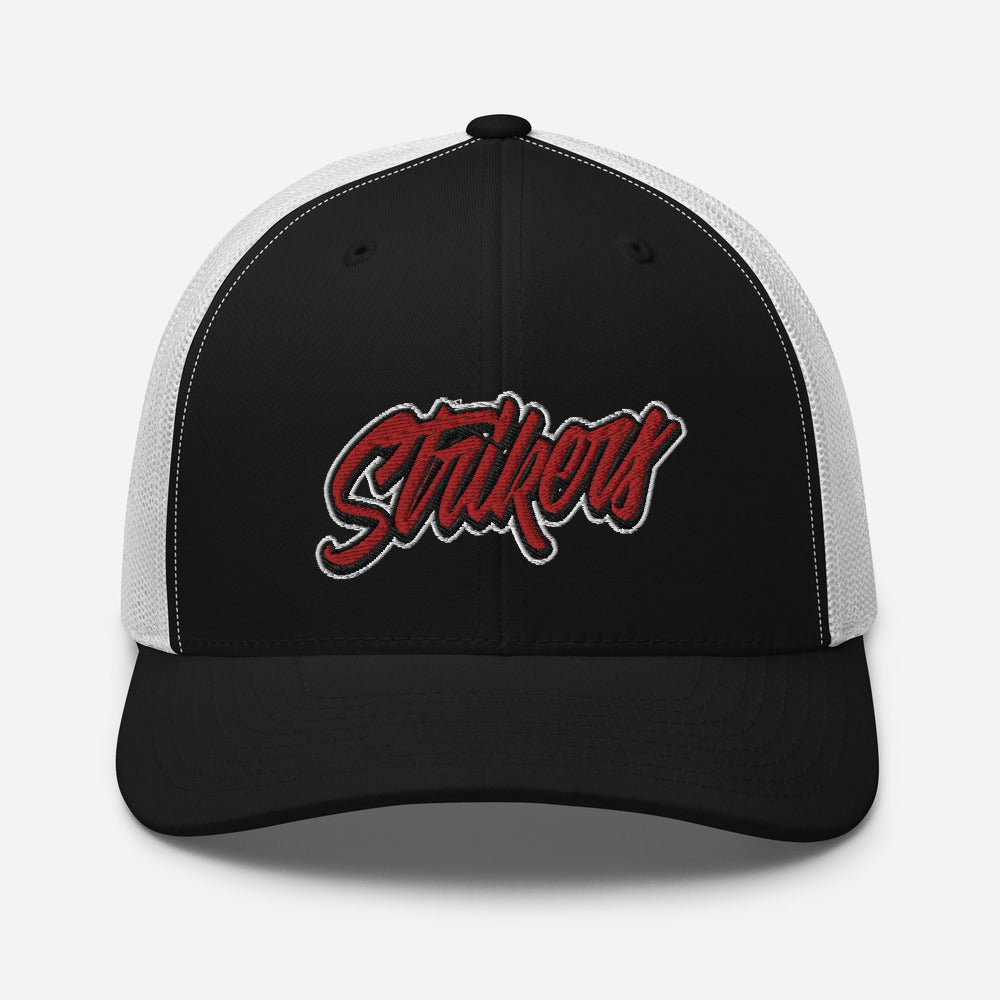 Strikers Script Red Trucker Hat