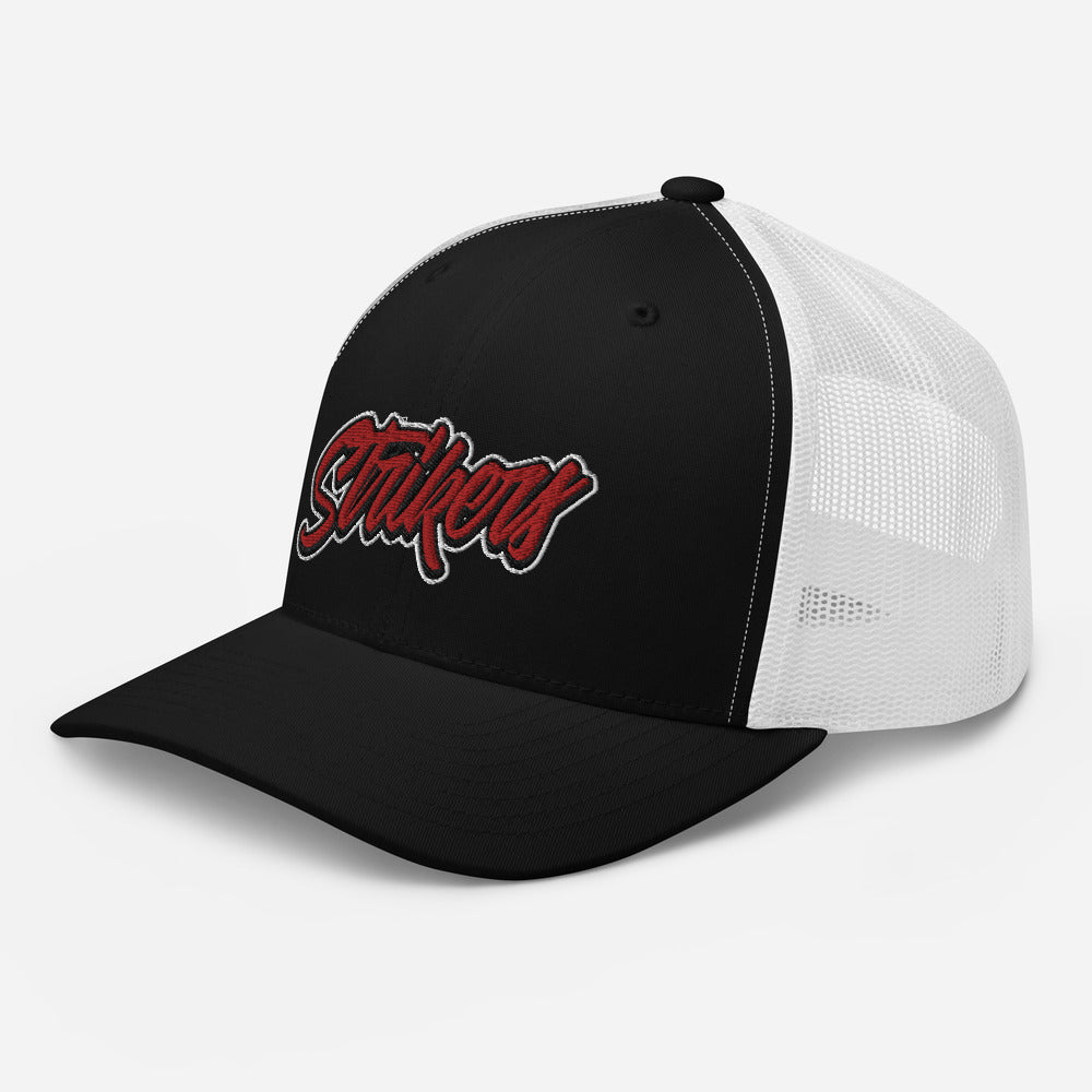 Strikers Script Red Trucker Hat