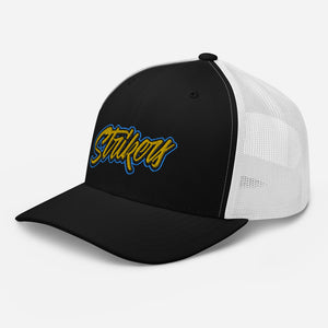 Strikers Classic Script Gold Trucker Hat