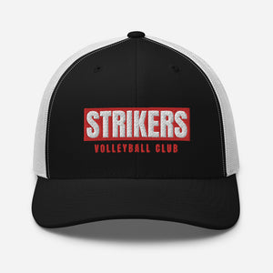 Strikers Long Block Red Trucker Hat