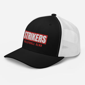 Strikers Long Block Red Trucker Hat