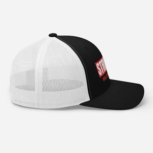 Strikers Long Block Red Trucker Hat