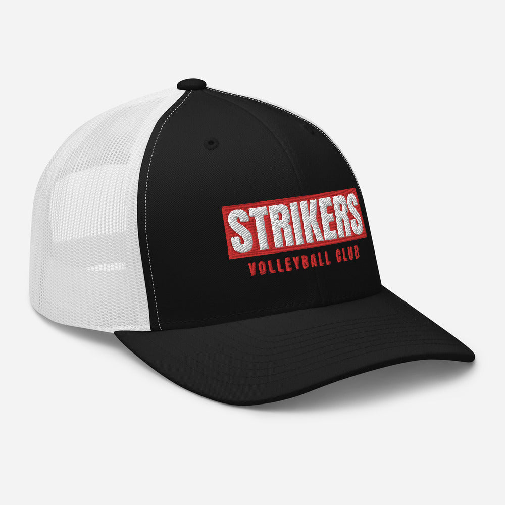 Strikers Long Block Red Trucker Hat