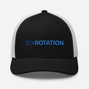 Six Rotation Basic Blue Trucker Hat