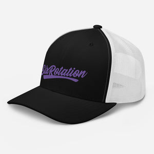 Six Rotation Swift Purple Trucker Hat