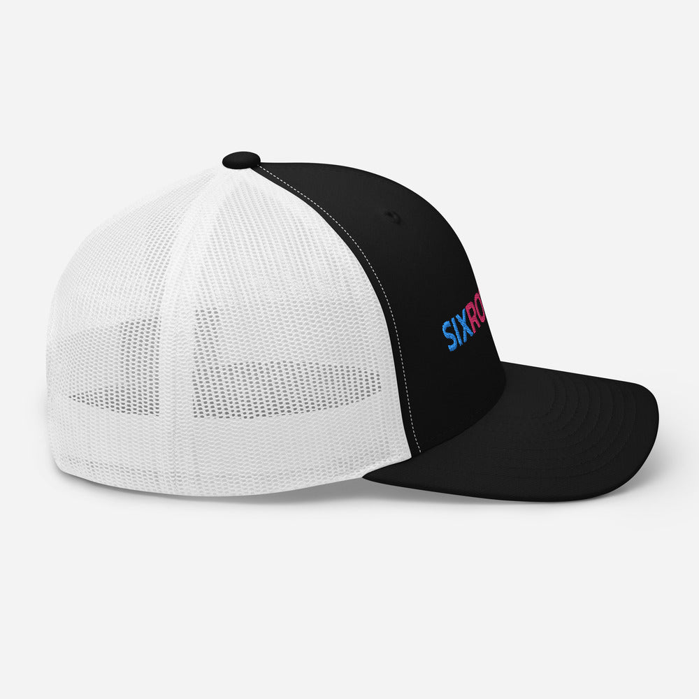 Six Rotation Basic Cotton Candy Trucker Hat