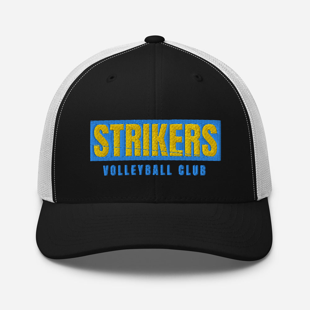 Strikers Classic Long Block Gold Trucker Hat