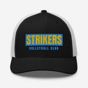 Strikers Classic Long Block Gold Trucker Hat