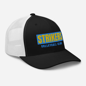 Strikers Classic Long Block Gold Trucker Hat