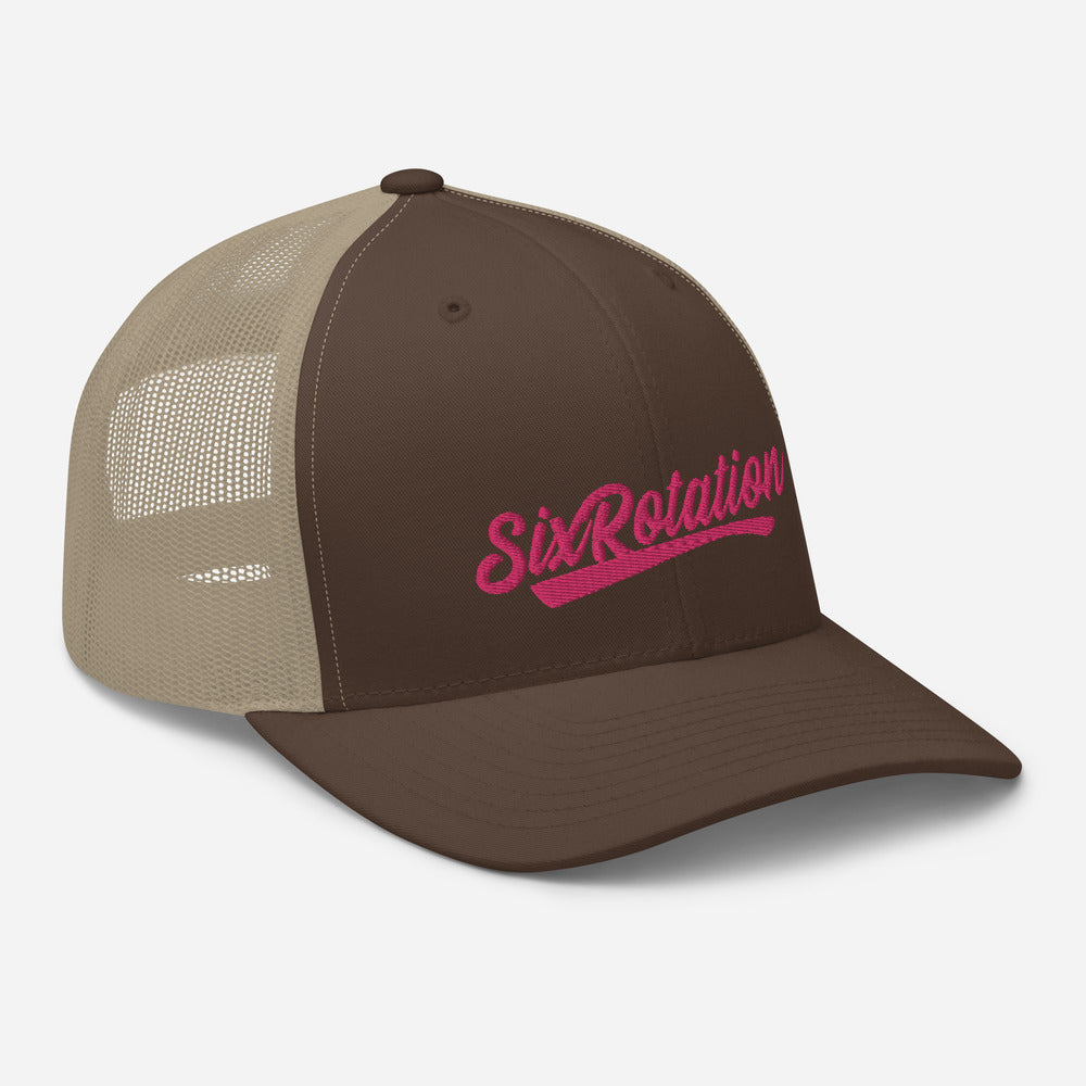 Six Rotation Swift Hot Pink Trucker Hat