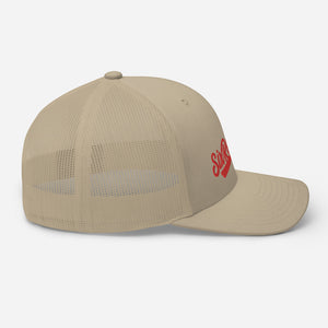 Six Rotation Swift Red Trucker Hat