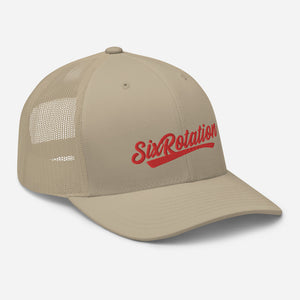 Six Rotation Swift Red Trucker Hat