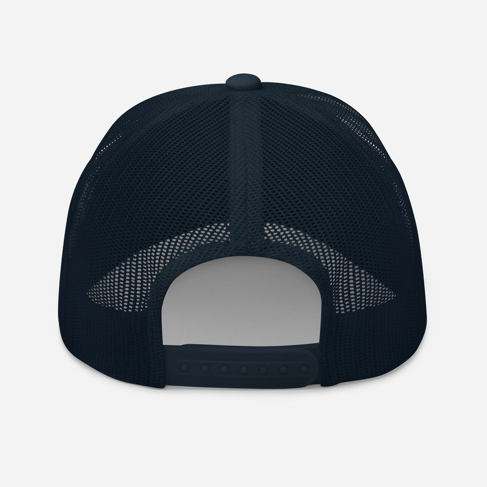 Six Rotation Basic Blue Trucker Hat