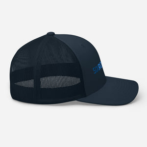 Six Rotation Basic Blue Trucker Hat